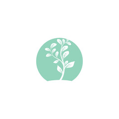 Leaf Mint Logo Template vector symbol
