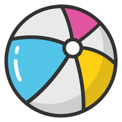 
Beach Ball Vector Icon
