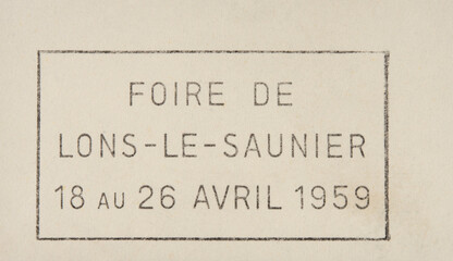 post letter mail stempel slogan werbung frankreich französisch french france vintage retro alt old...