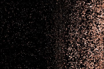 Gold Stars Background. Pink Glitter Stars Texture.