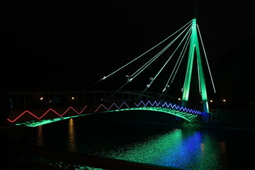 bridge at night