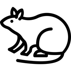 
Rat Vector Icon
