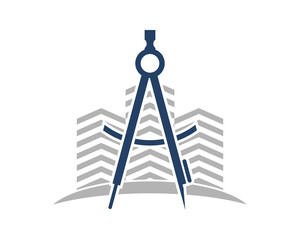 Architecture tool with city building behind