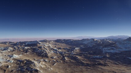 alien planet landscape, view from a beautiful planet, beautiful space background