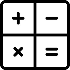 Fototapeta premium Mathematical Symbols Vector Icon 