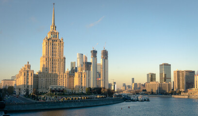 View of Moscow from Novoarbatsky bridge
