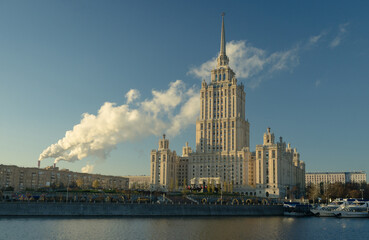 High-rise building of the hotel Ukraine