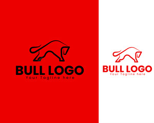 Fototapeta na wymiar Bull logo design vector illustration