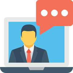 
Chat Colored Vector Icon
