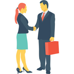 
Colleagues Colored Vector Icon
