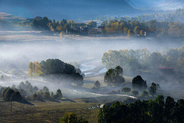 中国四川甘孜康定新都桥秋色