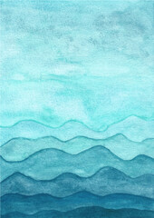 Blue abstract watercolor texture background