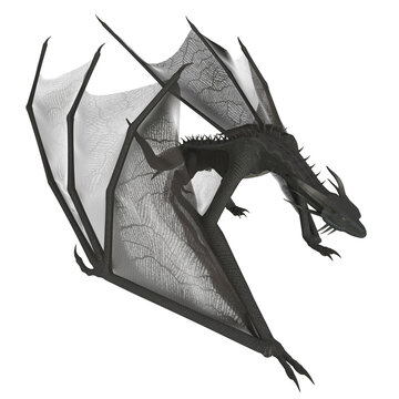 3d render of a fantasy dragon