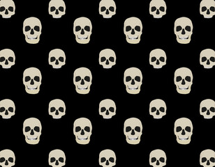 pattern background, various human skull