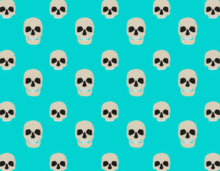 pattern background, various human skull