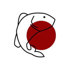 Sushi Japanese food logo is very suitable to be used for your food or restaurant products