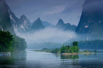 中国广西桂林阳朔兴坪古镇