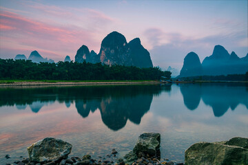 中国广西桂林阳朔兴坪古镇