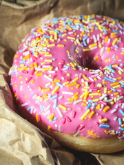 Donut with sprinkles on top