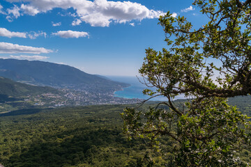 clouds over the mountain