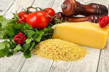 Raw Italian pasta - Stelline for cooking