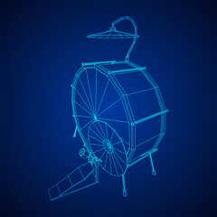 Musical instruments set. Rock band drum kit. Percussion musical instrument