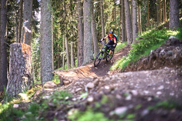 Mountainbiken in den Alpen