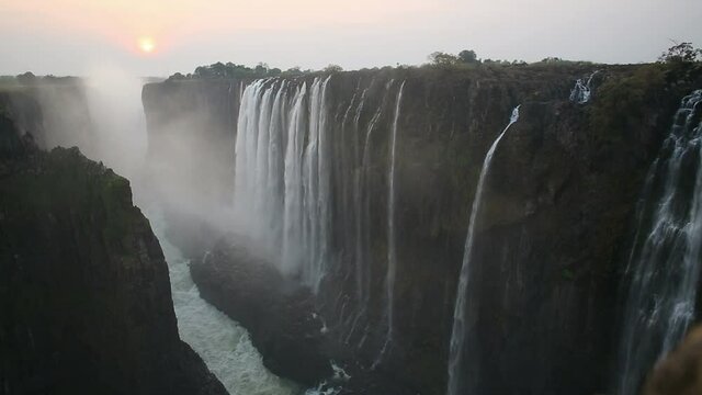 Victoria Falls sunset