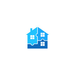 Fototapeta premium split home/house, room, cut vector logo design