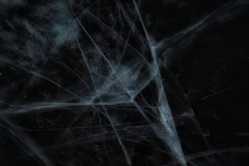 cracked ice texture, abstract seasonal winter cold background, natural ice, broken ice on a lake