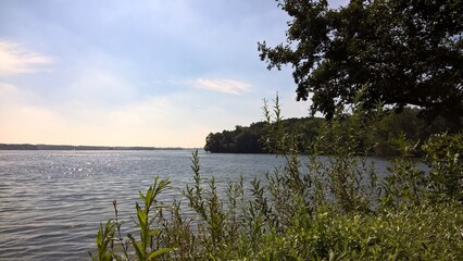 See, Plön, holsteinische Schweiz, Wasser, blauer Himmel, Sommer, Schleswig-Holstein, Deutschland