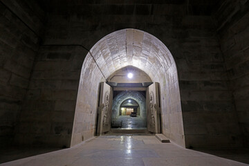 The passageway architectural landscape of the underground palace, Yi County, Hebei Province, China