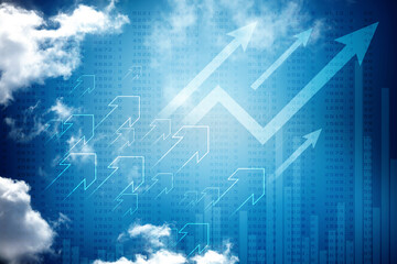 2D Digital Abstract Business Networking background
