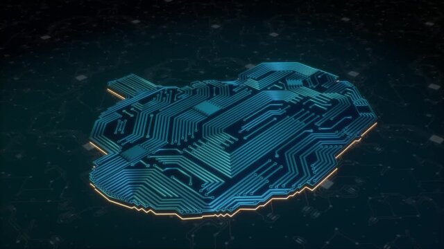 Digital Brain Artificial Intelligence Network Connection 4k