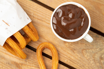 delicious churros to take with hot chocolate