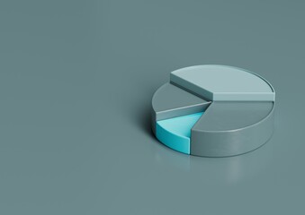 Abstract 3d render, composition, with light cyan, grey, white and lights blues colors. Geometric shapes.