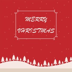 Fototapeta na wymiar Married Christmas poster Banners Christmas ornaments Christmas card isolated on simple background Vector
