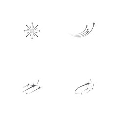Set Star icon Template vector illustration design