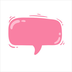 Speech Bubble for Entering Conversation Messages and Thoughts of Cartoon Characters