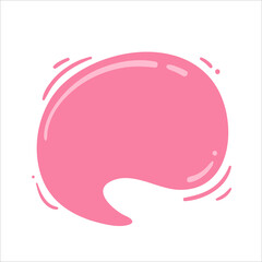 Speech Bubble for Entering Conversation Messages and Thoughts of Cartoon Characters