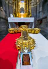Lignum Crucis , The largest surviving piece of the True Cross.,  Monastery of Santo Toribio de Liébana, 
