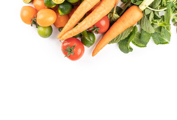vegetables background and copy space