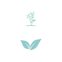 Leaf Mint Logo Template vector symbol