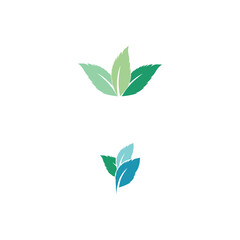 Leaf Mint Logo Template vector symbol