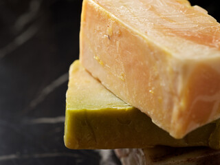 Bars of artisan soap