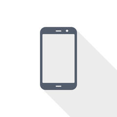 Smartphone vector icon, flat design illustration in eps 10