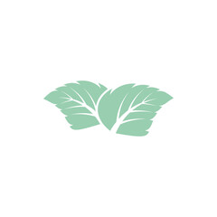 Leaf Mint Logo Template vector symbol