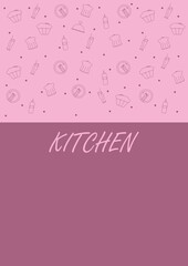 Background on the theme of kitchen