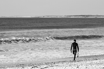 Seul sur la plage