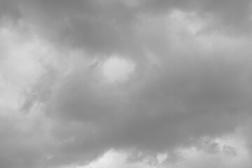 storm cloud on sky background, weather during the rainy season